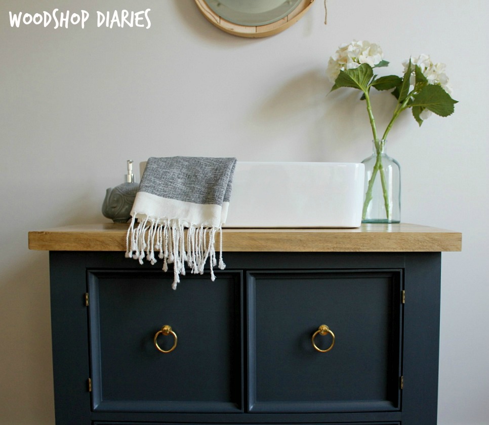 How to Build a DIY Single Bathroom Vanity