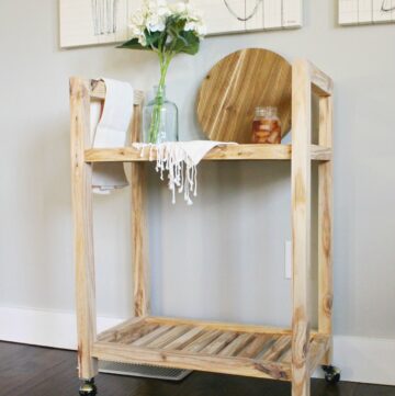 How to Build a DIY Bar Cart from One Board