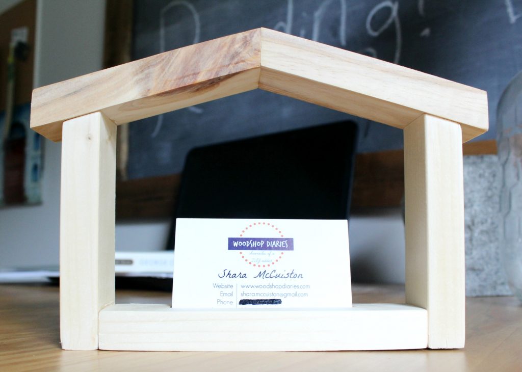 How to make a house shaped business card holder