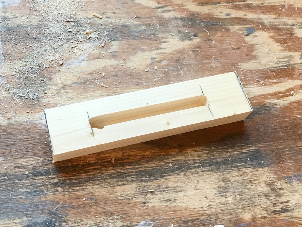 Business card holder with slot