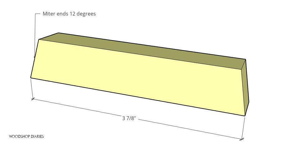 Diagram of middle tree frame top pieces