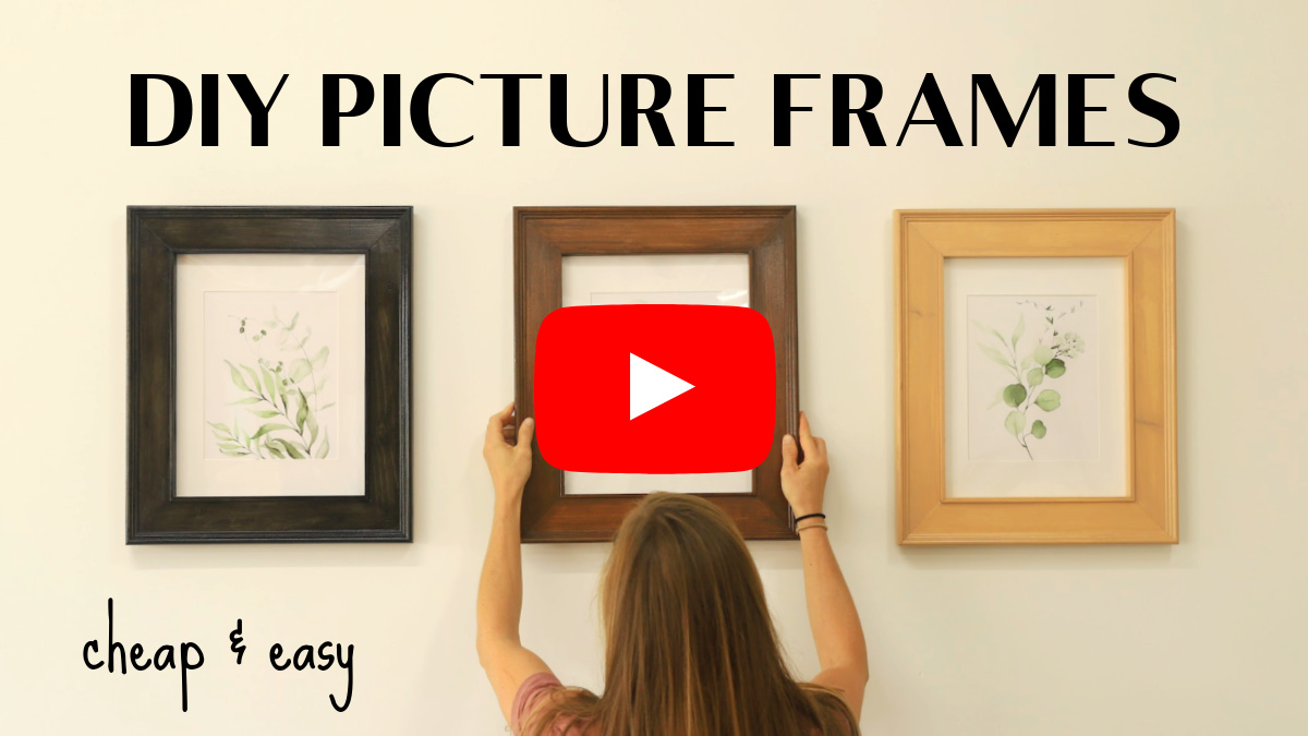 Youtube Thumbnail for DIY picture frames